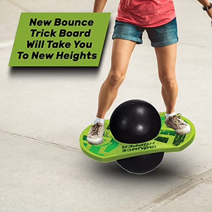 New Bounce Pogo Ball for Kids – Trick Pogo Board for 7, 8, 9, 10 Year Old Boys, Outdoor Birthday Gifts - Pogo Balance Bounce Ball - color: Green