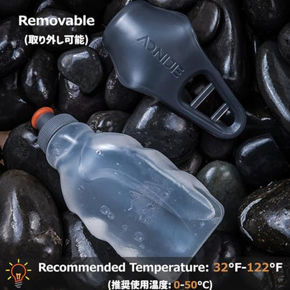Running Water Bottles Flask BPA Free Leakproof Hydration Vest Packs Waist Belt Replacement for Triathlon Marathon Hiking Cycling Climbing Runner - color: #1 250ml / 8.5oz