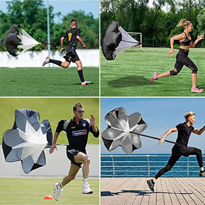 Uyomal Running Speed Training,Speed Chute Resistance Parachute for Speed and Acceleration Training 56-Inch
