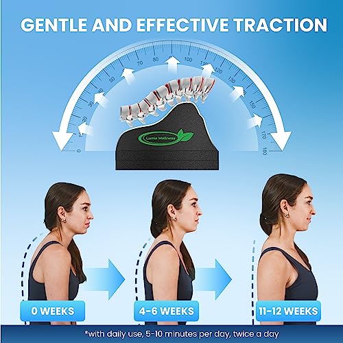 Lumbar Traction Block, Chiropractic Back Stretcher for Pain Relief, Lumbar Decompression, Lumbar Lordosis & Thoracic Kyphosis Correction