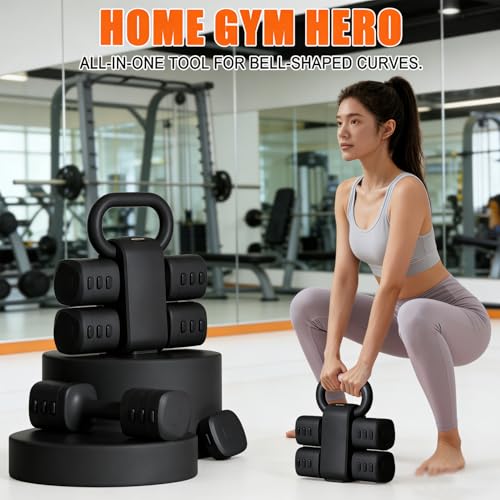 Adjustable Dumbbell Set of 2, 4 in 1 Free Weights Dumbbells Set for Women with Fast Adjustment, Each 2lb 3lb 4lb 5lb Hand Weights Set for Home Gym Exercise Training