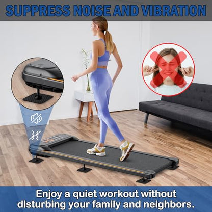 6 Pcs Walking Pad Mat, Treadmill Mat Pads, 4" x 4" x 0.2" Double-Sided Non-Slip Exercise Equipment Mat, High Density Silicone Anti Vibration Pad for Protect Floors, Noise Reduction - size: 4"x4"x0.2" (6PCS)