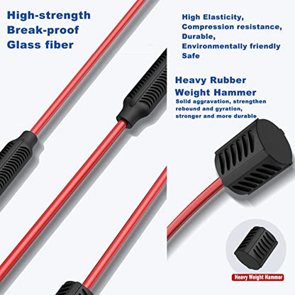 Yoga Starter Set - Flexi Bar, Resistance Band & Shoulder Tube for Elastic Exercise & Training Fitness - color: RED