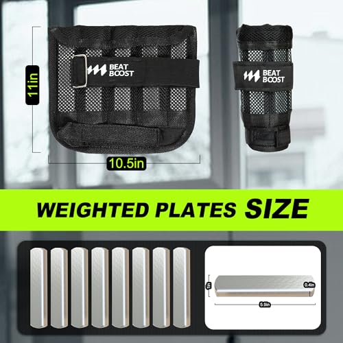 Ankle Wrist Weights 5lb/10lb/15lb/20lb/25lb/30lb Adjustable Leg Arm Weights with Steel Plates Weight for Running Workout