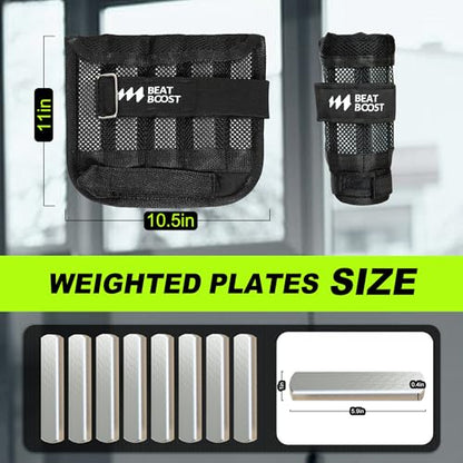 Ankle Wrist Weights 5lb/10lb/15lb/20lb/25lb/30lb Adjustable Leg Arm Weights with Steel Plates Weight for Running Workout