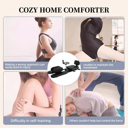 Heavy-Duty Steel Split Machine, 400lbs Leg Press, 240°Rotation Abductor Calf Stretcher for Home/Gym/Dance Studio, Portable Gym Equipment for Women/Dancers/Yoga