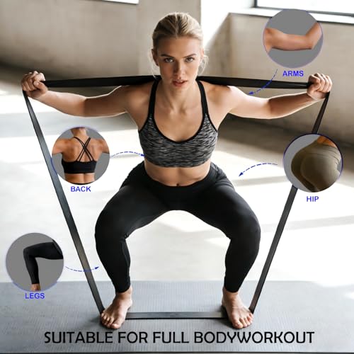 Resistance Bands, Resistance Bands with Handles, Pull Up Assistance Bands Set for Men & Women, Stretch Bands for Exercise, Fitness, Physical Therapy, Stretch Workout Bands at Home, Gym
