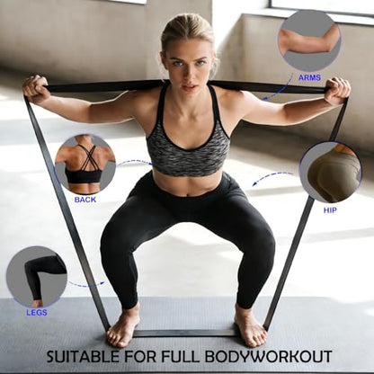Resistance Bands, Resistance Bands with Handles, Pull Up Assistance Bands Set for Men & Women, Stretch Bands for Exercise, Fitness, Physical Therapy, Stretch Workout Bands at Home, Gym