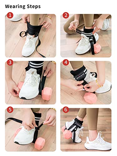 Adjustable Adjustable Feet Dumbbell Attachment,Feet Weight Lifting-Foot Weights for Exercise, Leg Extensions,Tibialis Trainer,Leg Lift Exercise Equipment - color: Style 1-Black 2pc