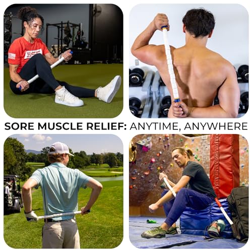 The Original Massage Stick - Self Myofasical Release Muscle Roller Stick - 24" Original Body Stick - color: Body Stick (Blue)