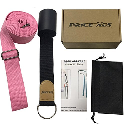 Leg Stretch Band - To Improve Leg Stretching - Easy Install on Door - Perfect Home Equipment For Ballet, Dance And Gymnastic Exercise Flexibility Stretching Strap Foot Stretcher Bands (pink)