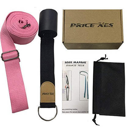 Leg Stretch Band - To Improve Leg Stretching - Easy Install on Door - Perfect Home Equipment For Ballet, Dance And Gymnastic Exercise Flexibility Stretching Strap Foot Stretcher Bands (pink)