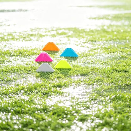 30pcs Soccer Cones: Sturdy Disc Cones for Sports Training - Spot Markers - Plastic Training Equipment for Field Marking and Agility Obstacle Practice