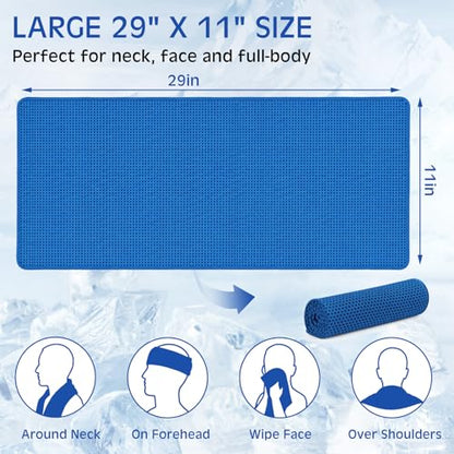 BBTO 100 Pack Cooling Towel - Microfiber Cold Sports Sweat Rags Neck & Face Breathable Ice Chilly Towel for Gym Yoga Golf Workout Beach Accessories
