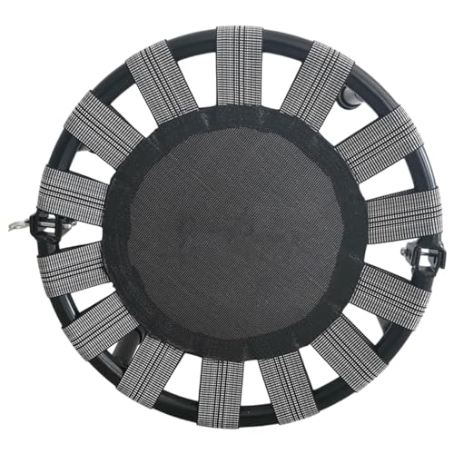 Qianly Mini Trampoline Round Trampoline Quiet Portable Sturdy Jump Bed Folding Trampoline for Home Toy Workout Birthday Gifts Adults