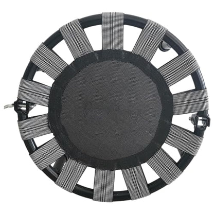 Qianly Mini Trampoline Round Trampoline Quiet Portable Sturdy Jump Bed Folding Trampoline for Home Toy Workout Birthday Gifts Adults