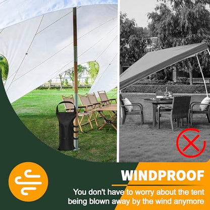 Enzeno Large Canopy Weights Sand Bags for Weight,150 LBS Pop Up Tent Weights,50x23cm,Sandbags for Gazebo,Tent,Garden Umbrella,Weights Bag Set of 4 (Without Sand) - size: Large