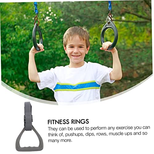 Adjustable Gymnastic Rings Set for Boys and Girls Sturdy Fitness Equipment Straps for Strength Building and Shoulder Joint Exercises