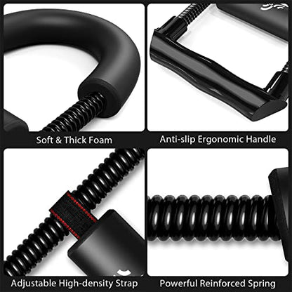 Sportneer Forearm Strengthener Wrist Exerciser with Adjustable Tension - style: Tension: 5kg/11 lbs - Length: 11.4"