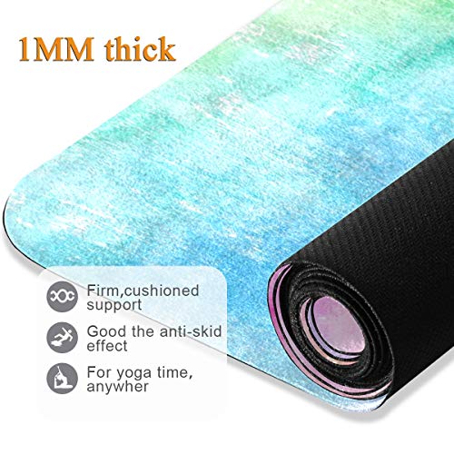 Qilmy Fantasy Mandala Pattern Yoga Mat, Non-Slip Texture Pro Yoga Mat Eco Friendly Exercise & Workout Mat for Yoga, Pilates and Floor Exercises