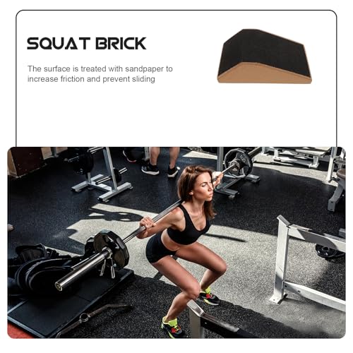 FOMIYES Cork Fitness Slant Board for Calf Stretch and Ankle Support, High-density Sturdy Yoga Block with Beveled Edges, Household Exercise Incline for Squats and Physical Therapy