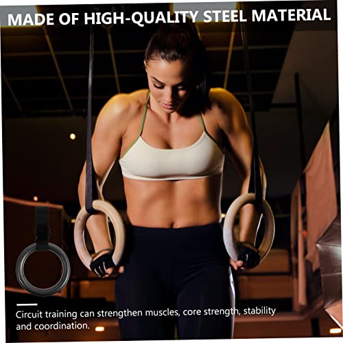 2pcs Adjustable Webbing Fitness Rings Equipment Gymnastics Beam Pull-up Fitness Ring Home Exercise Equipment