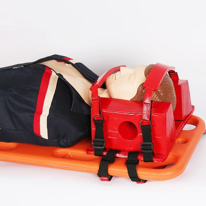 Foldable Lifeguard Spine Board - Lightweight & Portable Float Stretcher, Plastic Backboard, 350Lb Capaci, tial Water Equint for Lifeguards & Emerncy Response - color: Four Fold