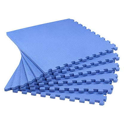 3/4 Inch Thick Multipurpose EVA Foam Floor Tiles, Interlocking Floor Mat for Indoor Gym and Home Use