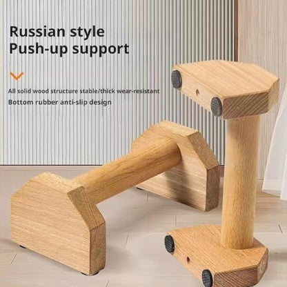 Push-Up Stand,Parallettes Bars,Wooden Calisthenics Equipment for Handstand Training,Non-Slip Base Exercise Home Workout Equipment,Parallettes Handle Stands Grip for Men Strength Training