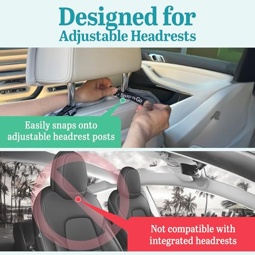 Car Seat Towel Cover After Gym Workout Yoga Pets: Snap-n-Go Seat Sheet™ Universal Fit with Headrest Post Straps, Quick-Dry Washable Sweat Protector for Car, Truck, SUV Interior Protection (Dark Gray)