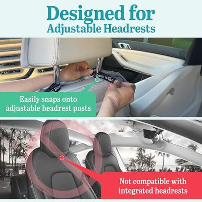 Car Seat Towel Cover After Gym Workout Yoga Pets: Snap-n-Go Seat Sheet™ Universal Fit with Headrest Post Straps, Quick-Dry Washable Sweat Protector for Car, Truck, SUV Interior Protection (Dark Gray)