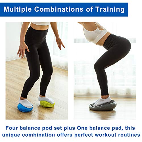 StrongTek Wedge & Balance Pod Set – Build Agility, Core Strength & Joint Stability for Yoga, Rehab, Fitness Training