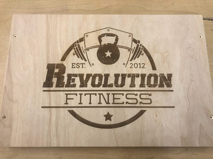 3 in 1 Plyo Box - 12"x14"x16" Flatpack Plyometric Box. New! Logo and Laser Letter Engraving Options!