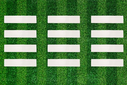 Sports Flat Rectangular Markers for Training (Sets of 8, 12 and 16) Training Equipment for Coaches of Soccer, Football, Basketball, Baseball, Lacrosse and More!