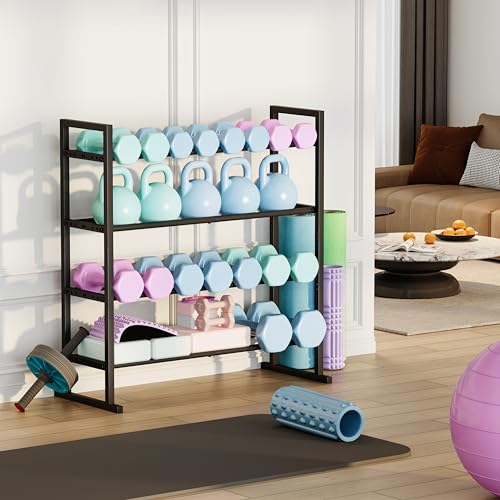 Dumbbell Rack, Adjustable weight Rack Stand, Extended Base Weight Storage for Home Gym, Space-Saving Fitness Equipment Organizer