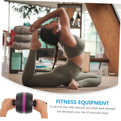 Ab Roller Wheel with Extra Mat Automatic Rebound Abs Fitness Equipment for Home Use Core Strengthening Workout for Men and Women Beginner Friendly Abdominal Trainer