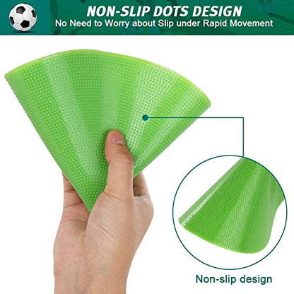 60 Pcs Poly Vinyl Spot Markers Rubber Floor Dots Non Slip Agility Markers Flat Field Cones for PE Gym Classes, Classroom Activities and Games, Soccer Basketball Sports Speed Agility Training - size: 4.72inch