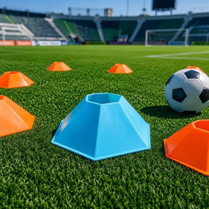 Soccer Training Cone PE Agility Training Cone Portable Athletic Gear - color: White