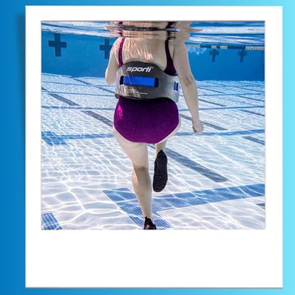 Sporti Swim Belts, Swim Float Jogbelt with Adjustable Belt for Water Fitness Exercises, Swimming Trainer Flotation Belt
