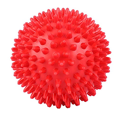 Germerse Massage Ball Spiky Massage Roller Ball for Trigger Point Therapy, Muscle Knot Remover(S-Red) for Yoga Supplies