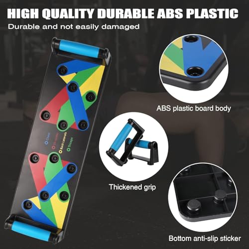 Power Pack 9-in-1 Push Up Board – Multi-Functional Home Workout Equipment for Strength Training, Chest, Arm, and Core – Portable Fitness System for Fat Burn & Muscle Building