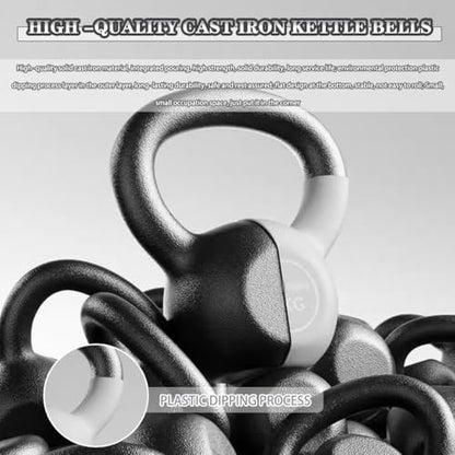 Kettlebell Weights for Women Men's Strength Training Competitive Kettle Bells, One-piece Plastic Dipping Cast Iron Kettle Ball, Home/Gym, Squat/Swing/Deadlift(Gray-12kg) - color: Gray-12kg