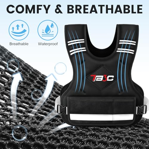 TB3C Adjustable Weighted Vest Woman, 4-10/11-20/20-30 LB Weight Vest for Women, Plus Size Womens Weighted Vest - color: Black, size: 04-10LB