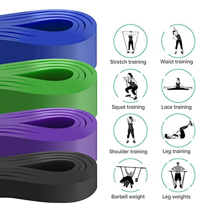Resistance Band, Pull Up Bands, Pull Up Assistance Bands, Workout Bands, Exercise Bands, Resistance Bands Set for Legs, Working Out, Muscle Training, Physical Therapy, Shape Body, Men Women