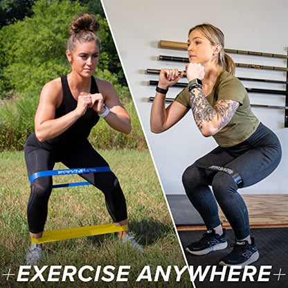 Mini Resistance Loop Bands | Rehab and Prehab Stretch Bands | 12" Exercise Workout Bands (Sets of 5 Pack and Sets of 10 Pack Trainer Options Available!)