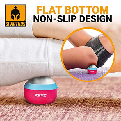Sparthos Cold Ice Massage Roller Ball, Cryosphere Massager -Pink-60mm - color: Wild Pink, style: 60mm (Pack of 1)