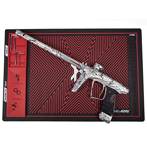 HK Army MAGMAT Magnetic Paintball Tech Mat - color: Black/Red