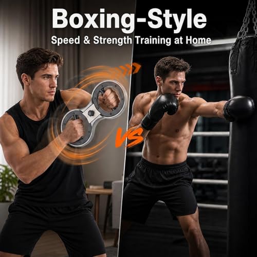 Burn Machine Arm Workout, Adjustable 360° Spinning Arm Exercise Equipment for Upper Body Training, Grip Strength Trainer, Forearm Strengthener, Home Gym Equipment for Boxing, Rehab & Workout