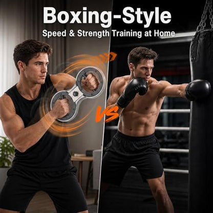 Burn Machine Arm Workout, Adjustable 360° Spinning Arm Exercise Equipment for Upper Body Training, Grip Strength Trainer, Forearm Strengthener, Home Gym Equipment for Boxing, Rehab & Workout