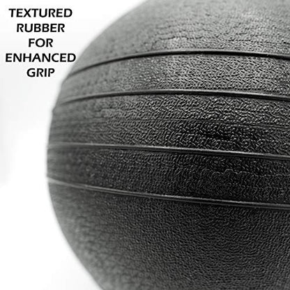 Valor Fitness Slam Ball - Durable Weighted Ball for Crossfit, Strength Training, HIIT, and Cardio Workouts, Non-Bounce Design, Multiple Weights Available